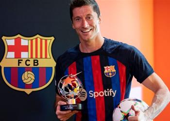 ليفاندوفسكي يعلق على أول هاتريك مع برشلونة بعد الفوز على فيكتوريا بلزن