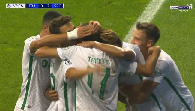اهداف مباراة سبورتينج لشبونة واينتراخت فرانكفورت 3 0 دوري ابطال اوروبا