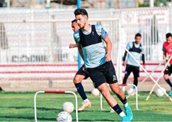 انتظام أحمد فتوح وعبد الله جمعة في مران الزمالك قبل مواجهة بيراميدز