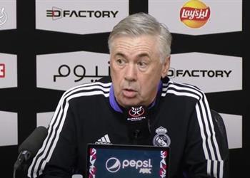 أنشيلوتي يوضح كيفية فوز ريال مدريد على برشلونة في السوبر ويتحدث عن عودة بنزيما ومغامرة رونالدو