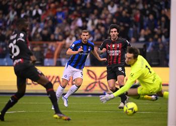 فيديو دجيكو يسجل هدف إنتر ميلان الثاني أمام ميلان في السوبر الإيطالي