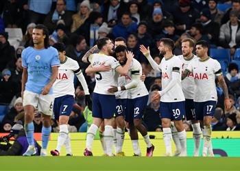 فيديو خلال 4 دقائق توتنهام يسجل هدفين في مرمى مانشستر سيتي