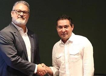 صور محمد بركات يجتمع مع ميكالي في اتحاد الكرة