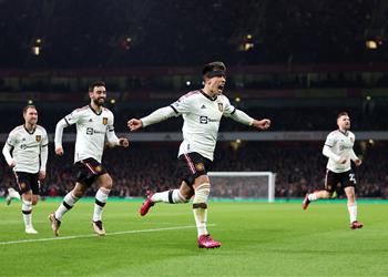 فيديو مارتينيز يسجل هدف مانشستر يونايتد الثاني أمام آرسنال