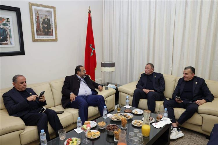 محمود الخطيب مع رئيس الاتحاد المغربي