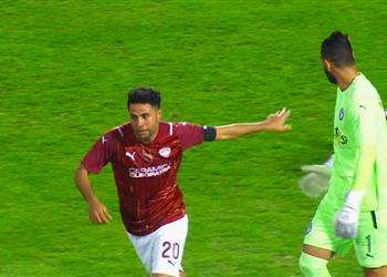 فيديو محمد إبراهيم ي سجل هدف تعادل سيراميكا كليوباترا أمام بيراميدز