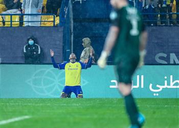 فيديو تاليسكا يسجل هدفين لـ النصر أمام الطائي ورد فعل رونالدو