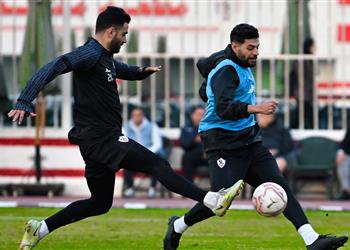 مران الزمالك فيريرا ي حفز اللاعبين قبل مواجهة الاتحاد السكندري وفقرات تدريبية خاصة