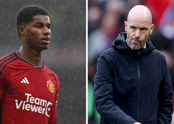 قلق في مانشستر يونايتد بشأن لغة جسد راشفورد وتين هاج يرد