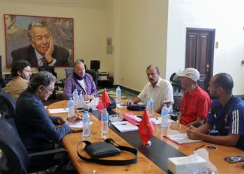 محمود الخطيب يجتمع مع قيادات قطاع الناشئين بـ الأهلي