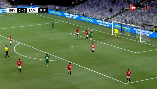 لاعب زامبيا يهدر فرصة هدف امام مصر