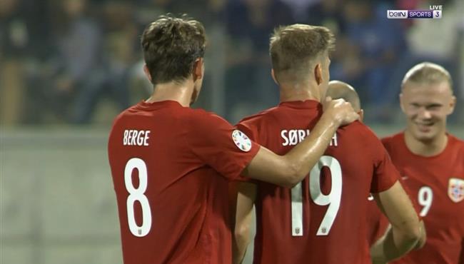 اهداف مباراة النرويج وقبرص 4 0 تصفيات كاس امم اوروبا
