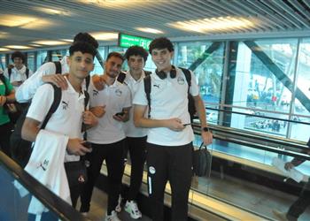 صور منتخب مصر الأولمبي يغادر مطار القاهرة لمواجهة أوزبكستان ودي ا