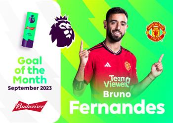 فيديو برونو فرنانديز يفوز بجائزة هدف شهر سبتمبر في الدوري الإنجليزي ويتخطى محمد صلاح