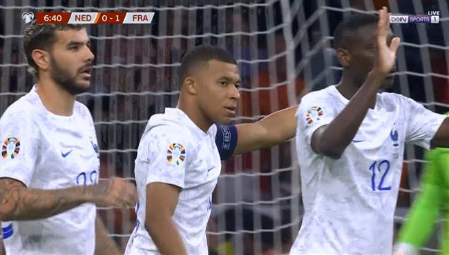 هدف مبابي الاول في مرمي هولندا بتصفيات كاس امم اوروبا