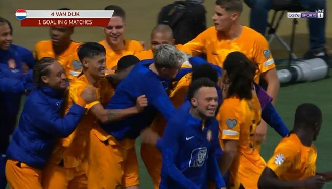 هدف فوز هولندا القاتل علي اليونان 1 0 فان دايك