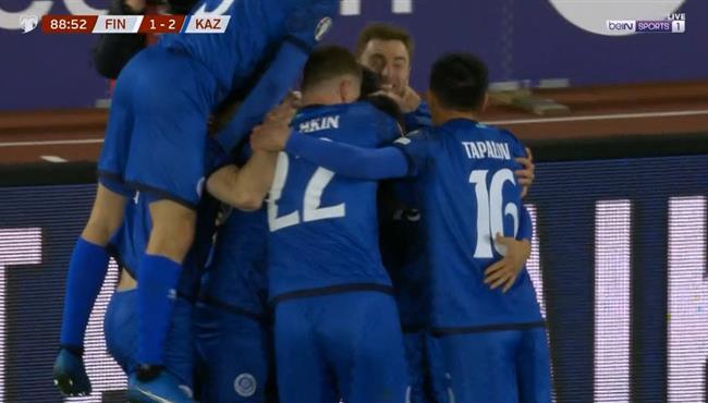 اهداف مباراة كازاخستان وفنلندا 2 1 تصفيات كاس امم اوروبا