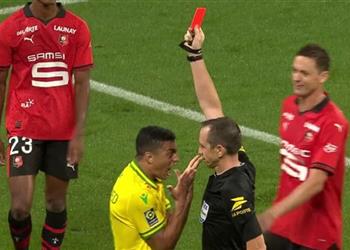 جماهير نانت عن طرد مصطفى محمد أمام رين كان عليه صفع الحكم