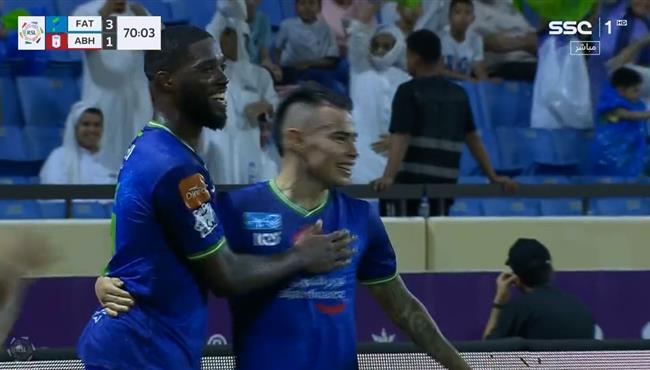 اهداف مباراة الفتح وابها 4 1 الدوري السعودي