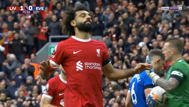 ملخص لمسات محمد صلاح امام ايفرتون في الدوري الانجليزي
