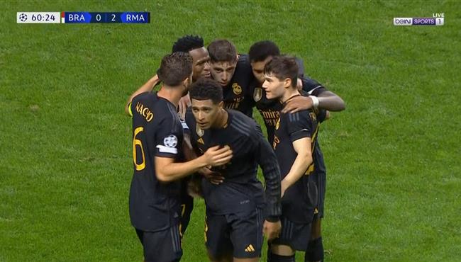 اهداف مباراة ريال مدريد وسبورتنج براجا 2 1 دوري ابطال اوروبا