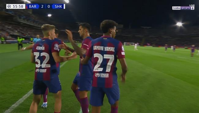 اهداف مباراة برشلونة وشاختار 2 1 دوري ابطال اوروبا