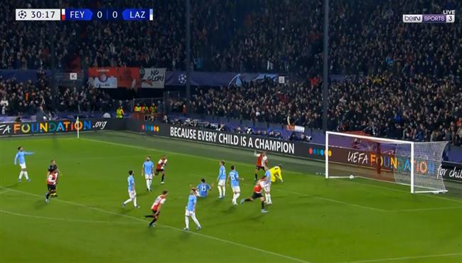 اهداف مباراة لاتسيو وفينورد روتردام 1 3 دوري ابطال اوروبا