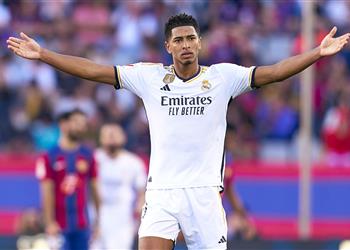 هالاند يتعجب من بيلينجهام بعد هدفه في مباراة برشلونة وريال مدريد