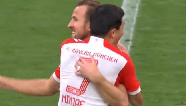 هدف هاري كين الخرافي في مباراة بايرن ميونخ ودارمشتات بالدوري الالماني