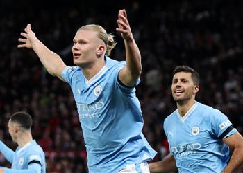 هالاند يدخل تاريخ ديربي مانشستر بعد فوز سيتي على يونايتد بثلاثية