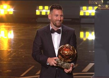 للمرة الثامنة ليونيل ميسي يفوز بجائزة الكرة الذهبية 2023
