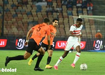 طرد لـ محمد فتحي من مباراة الزمالك والبنك الأهلي في الدوري