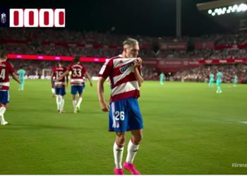 فيديو غرناطة يسجل الهدف الأول أمام برشلونة بعد 16 ثانية من ضربة البداية