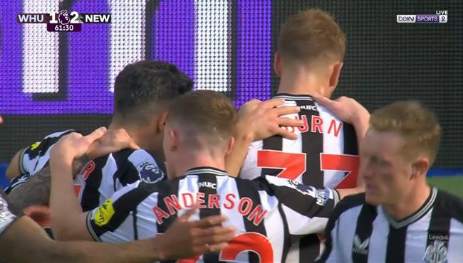 اهداف مباراة نيوكاسل ووست هام 2 2 الدوري الانجليزي