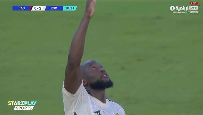 هدف لوكاكو بصدره في مرمي كالياري بالدوري الايطالي