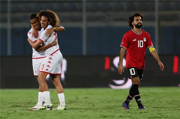 محمد صلاح في مباراة مصر وتونس