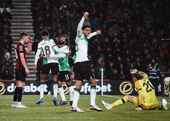 فيديو بمشاركة محمد صلاح ليفربول يضرب بورنموث بثنائية ويتأهل لربع نهائي كأس كاراباو