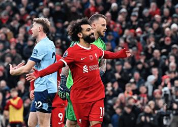 محمد صلاح يدخل التاريخ بعد هدفه في مباراة ليفربول وبرينتفورد
