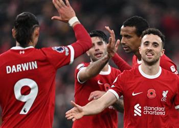 فيديو جوتا يسجل هدف ليفربول الثالث أمام برينتفورد