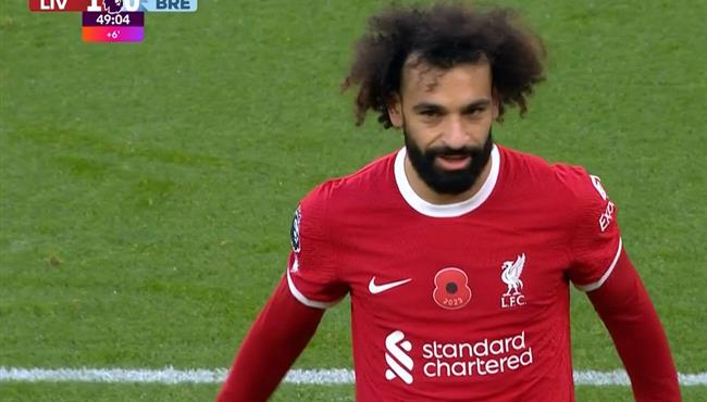 محمد صلاح يهدر هدف محقق امام برينتفورد بالدوري الانجليزي