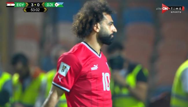 محمد صلاح كاد ان يسجل هدف امام جيبوتي بتصفيات كأس العالم