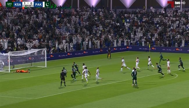 هدف السعودية الثاني في مرمي باكستان بتصفيات كأس العالم