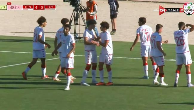 هدف تونس الرابع في مرمي مصر بكأس شمال افريقيا تحت 20 سنه