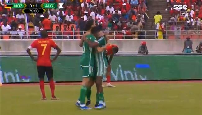 هدف الجزائر الثاني في مرمي موزمبيق بتصفيات كاس العالم