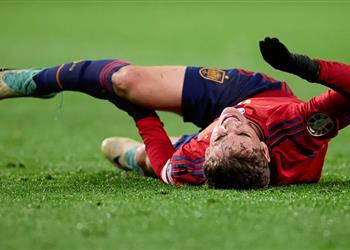 ضربة لـ برشلونة شكوك حول إصابة جافي بقطع في الرباط الصليبي