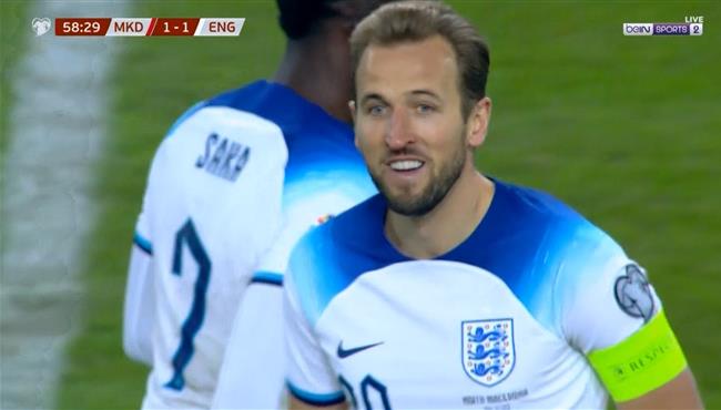 هدف هاري كين في مرمي مقدونيا بتصفيات كاس امم اوروبا