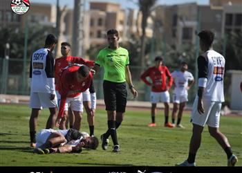 صور منتخب مصر الأولمبي يختتم معسكره بودية قوية بين لاعبيه