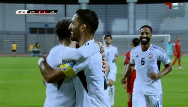 اهداف مباراة الامارات والبحرين 2 0 تصفيات كأس العالم