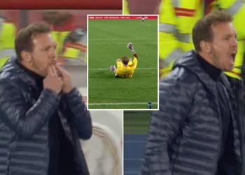 فيديو ناجلسمان يطالب تراب بادعاء الإصابة في مباراة ألمانيا والنمسا