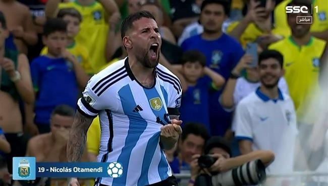 هدف الارجنيتن الاول في مرمي البرازيل بتصفيات كاس العالم